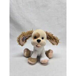 Tyco Doggie Bag Doggies Flocked 5” Plush Brown And White Dog
